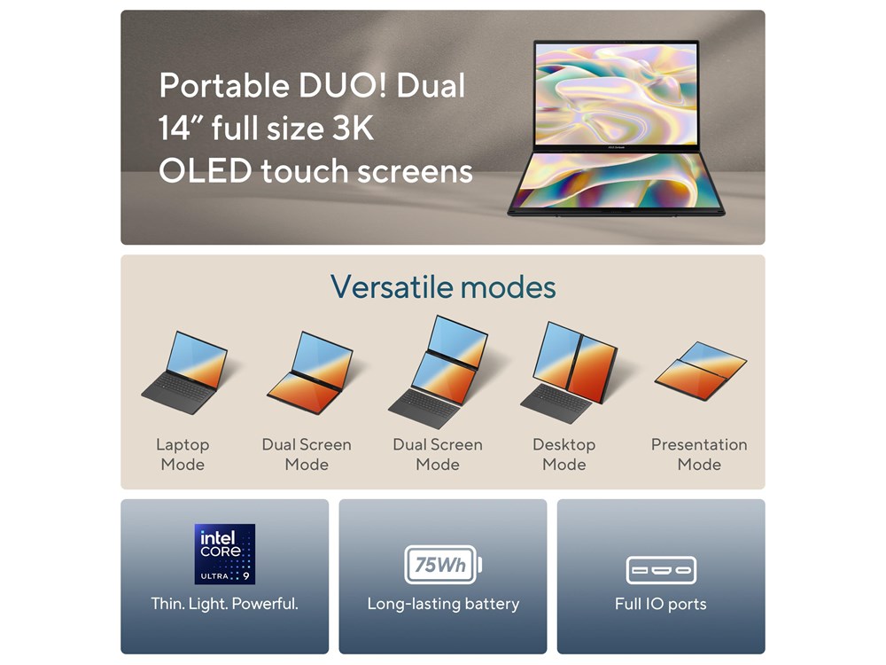 ASUS Zenbook Duo UX8406CA-PZ032W