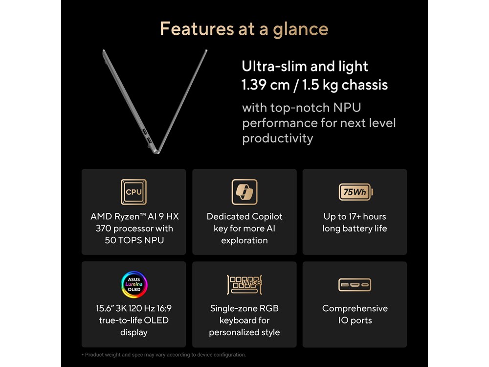 ASUS Vivobook S 15 OLED M5506WA-MA070W