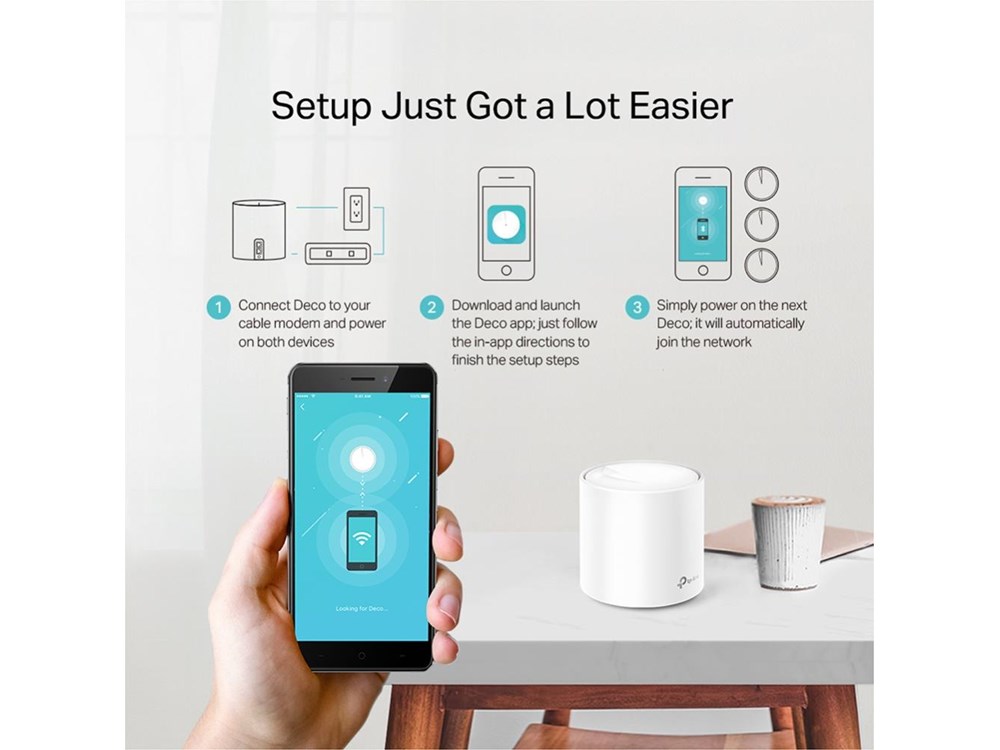 TP-LINK Deco X20 Multiroom Wifi systeem - 3 Stuks