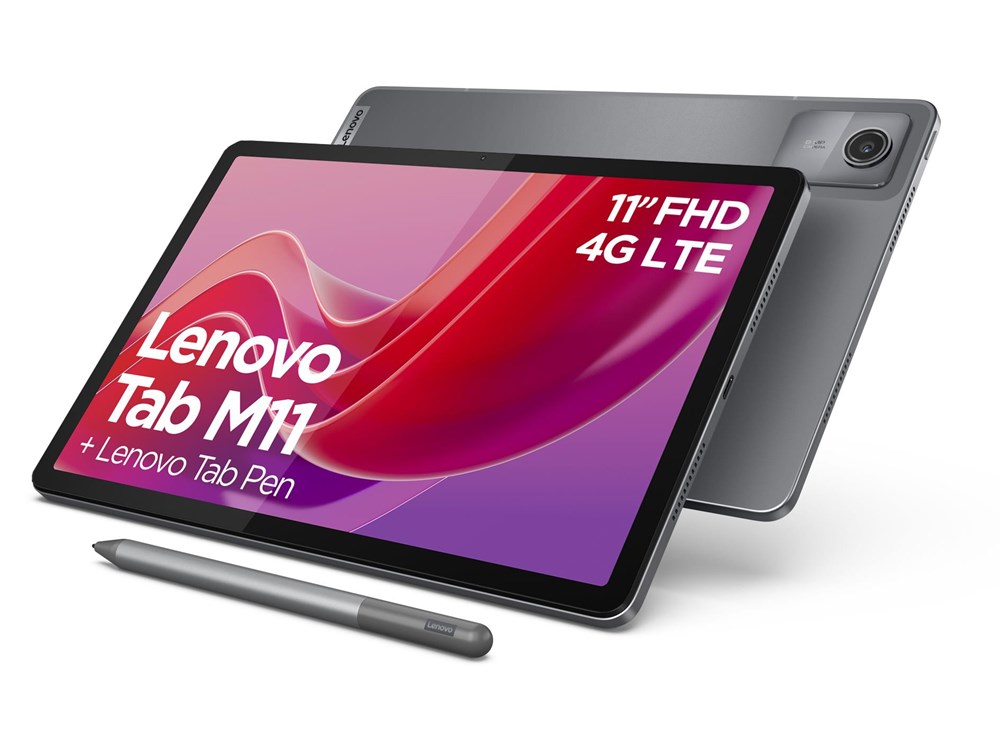 Lenovo Tab M11 4G 11 inch - 128 GB - Wi-Fi - Grijs