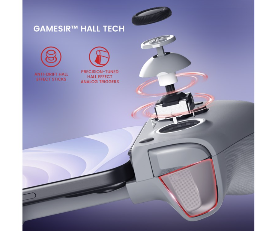 Gamesir G8 Galileo Smartphone Game Controller - Grijs