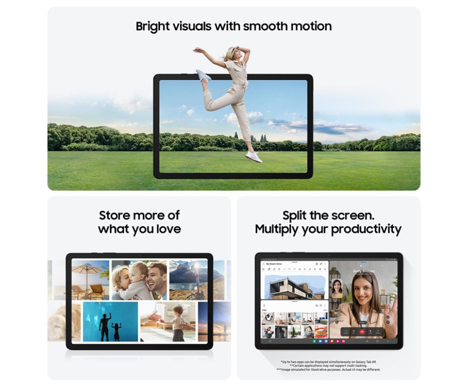 Samsung Galaxy Tab A9+ - 64 GB - 5G - Grafiet