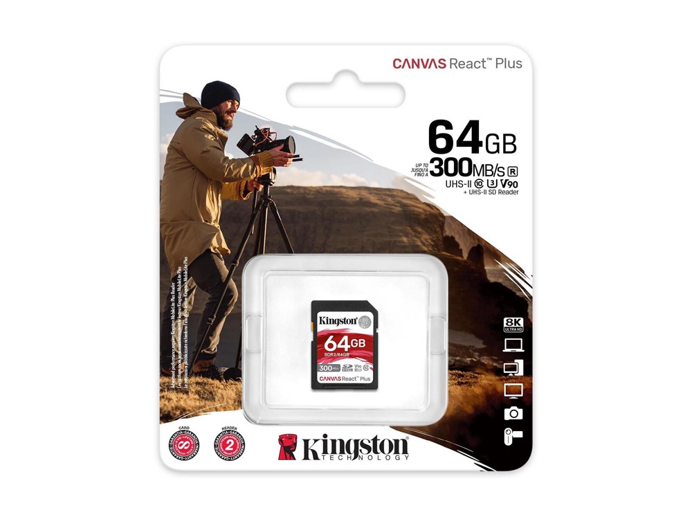 Kingston Technology Canvas React Plus SD 64 GB - Class 10