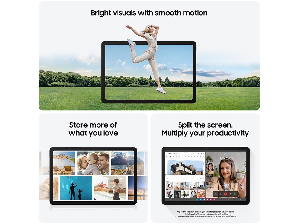 Samsung Galaxy Tab A9 - 8.7-inch - 64 GB - Wi-Fi - Zilver