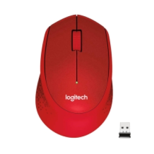 Logitech M330 Silent Plus - Rood