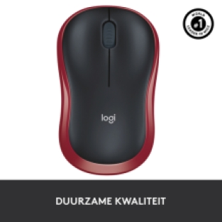 Logitech M185 - Optisch - Rood