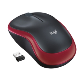 Logitech M185 - Optisch - Rood