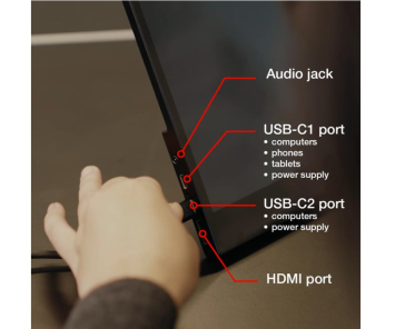 Verbatim Portable Touchscreen Monitor - 15.6 inch