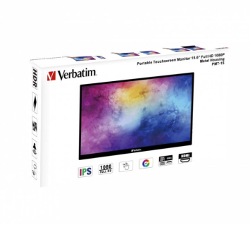 Verbatim Portable Touchscreen Monitor - 15.6 inch